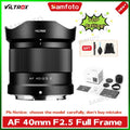 VILTROX 20mm F2.8 / 40mm F2.5 / 50mm F2 / 14mm F4 Camera Lens Full Frame Ultra Wide Angle Auto Focus VLOG Lens For Sony Nikon