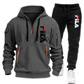 Two sets of 2026 new fashionable men's sportswear, a zippered hooded sweatshirt and sweatpants, for casual fitness and jogging