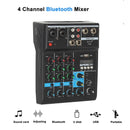 4 - Way Mixer Audio Professional Sound With Card Effects Processor Pro Equipment Mixing Console Usb Portable Video Consumer