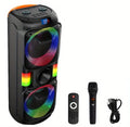 8202 Wireless Bluetooth Super big Speaker With Maximum Peak Power Of  120DB sound Outdoor Portable Party Soundbox  with Mic
