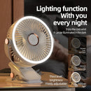 Camping Fan Rechargeable, Portable Desktop Air Circulator Wireless Ceiling Electric Fan With LED Light Clip-on Fan. - Xiaomi 8000mAh
