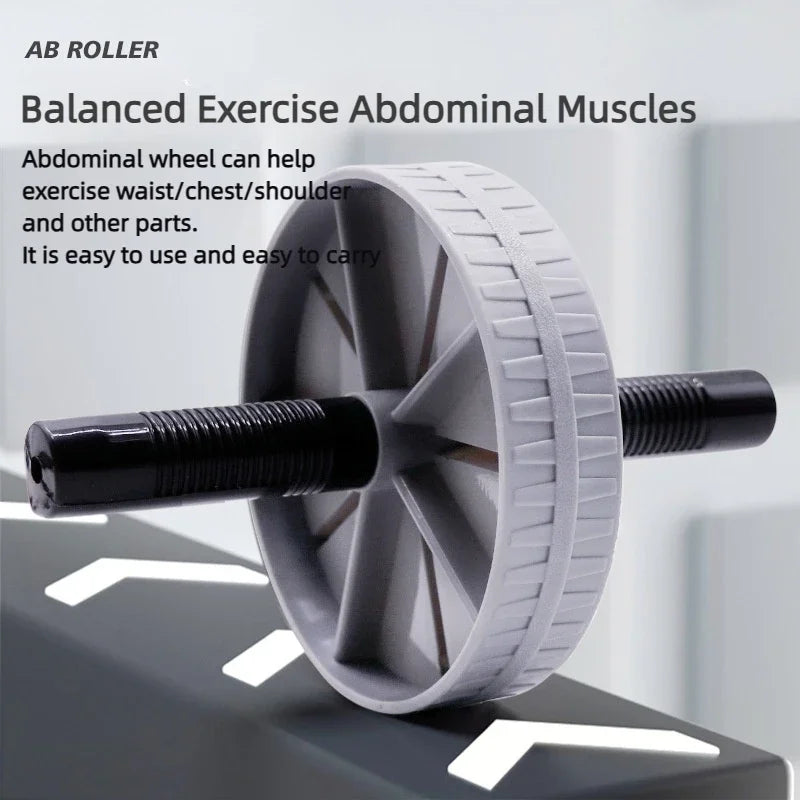 Abdominal Wheel Strong Load Bearing Non-slip Roller Strengthen Muscle Exercise Equipment Fitness Training Home Use Silent. - 1Pcs