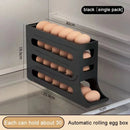 Automatic Scrolling Egg Rack Holder Storage Box Egg Basket Food Containers Egg Case Holder Refrigerator Storage Organizer