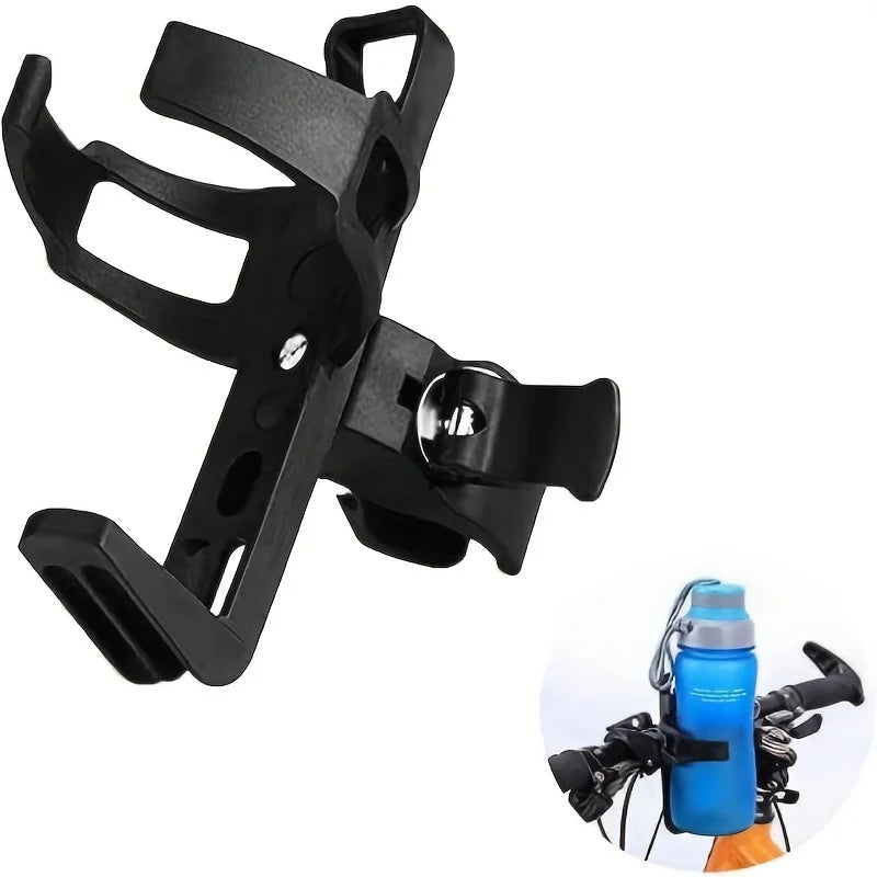 Rotating bottle cage for mountain bikes, electric scooters and more