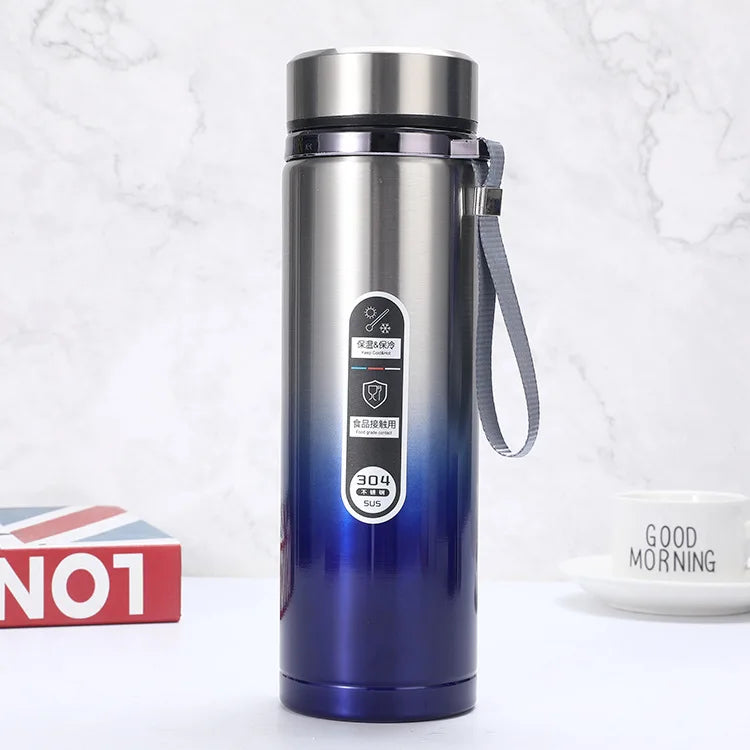 High Capacity Business Thermos Mug Stainless Steel Tumbler Insulated Water Bottle Portable Vacuum Flask For Office Tea Mugs