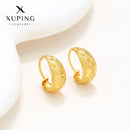 Luxury 24K 9999 Pure Gold real gold Women's Gymnispion Ear Ring Ear Buckle Ins Vintage Circle Earrings