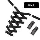 1Pair No Tie Shoe laces, Press Lock Shoelaces without ties Elastic Laces Sneaker Kids Adult 8MM Widened Flat Shoelace for Shoes