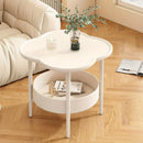 Cream Style Small Coffee Table Creative Side, Table Modern Simple, Sofa Side Cabinet, Table Small Coffee, Table A Few Double Layered.