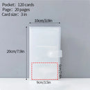 Frosted Photo Album 3/4/5inch Photo Card Train Ticket Card Collection Book Wholesale Transparent Photo Card Storage Album