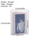 Frosted Photo Album 3/4/5inch Photo Card Train Ticket Card Collection Book Wholesale Transparent Photo Card Storage Album