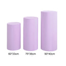 Cylindrical pedestal covers for dessert tables, pedestal covers