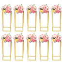 Tall metal gold wedding flower stand for decoration