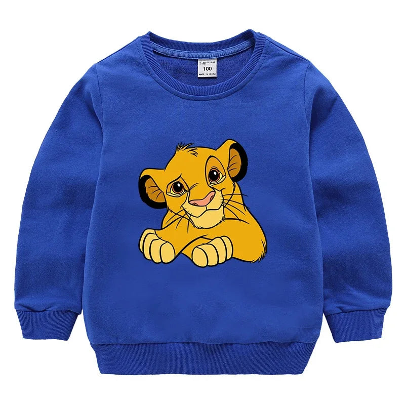 Potdemiel The Lion King, Sweatshirts Toddler Baby Girls, Clothes Children Boys, Spring Autumn, Cute Long Sleeve Fashion, Top.