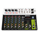 FROKET V8 Audio Mixer DJ Controller Mixing Bluetooth Phantom Power Delay Repaeat Effect  For Sound Mixing Console PC Recording