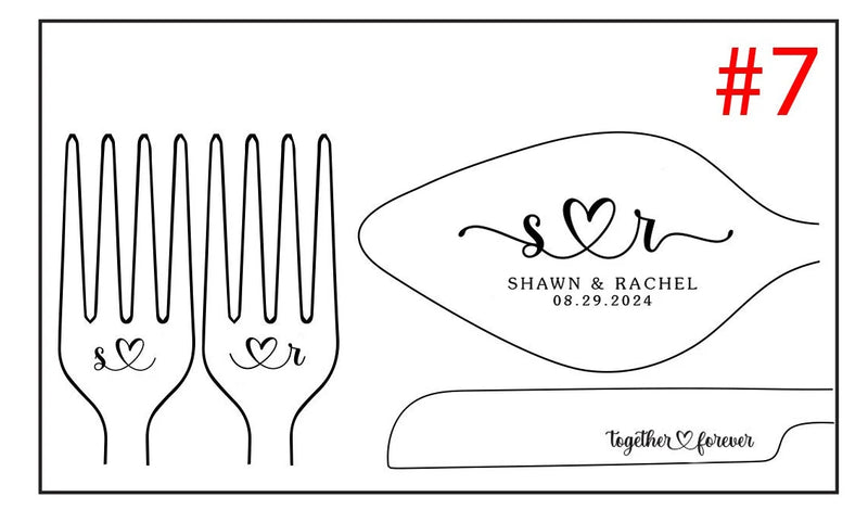Personalized Wedding Cake Cutting Set, Custom Engraved Gifts,