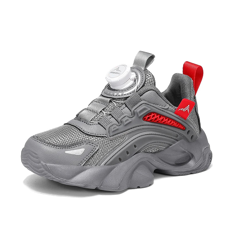 Origin Children Shoes Boy Sneaker Soft Non-slip School Casual Sneaker Black Autumn Tennis Sports Shoes for Boy 4 To 12 Years