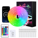 40M/30M RGB LED Neon Rope Lights, Music Sync Control with App/Remote, Flexible Lamp Color Change, Waterproof for Indoor Outdoor - BUY ABROAD NOW