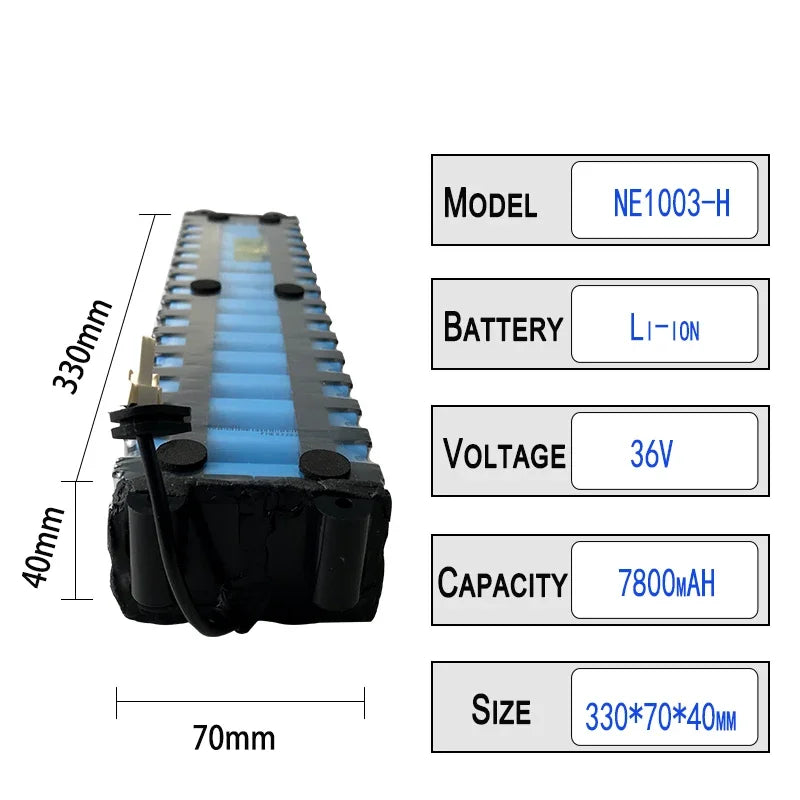 M365 36V 7800mAh Litium Ion Battery Pack 10S3P NE1003-H Cell Communication Interface ,for Xiaomi M365 Electric Scooter