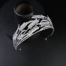 Bridal Tiaras and Crowns Ear of Wheat Crystal Rhinestone Headbands for Women Bride Noiva Bridesmaid Wedding Hair Jewelry