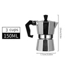 Aluminum Moka Pot Classic Stovetop Espresso Coffee Maker Coffee Kettle Tea Pot For Office Home Outdoor Camping Tableware