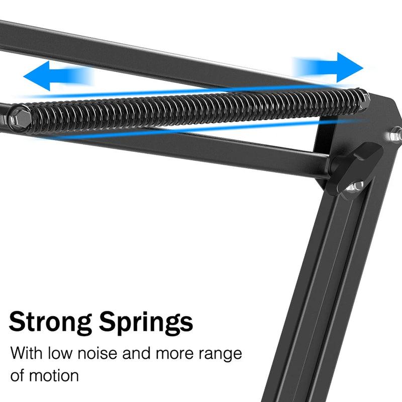 Microphone Arm Boom,Adjustable Suspension Boom with Heavy Duty Clamp,Scissor Mic Stand for Recording,Gaming,K688 K658-CS1. - FIFINE