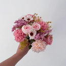 7-Forked Artificial Rose Hydrangea Handheld Flower Fillet Rose Dried Flower Silk Flower Daisy Wedding Decoration Flower Bouquet