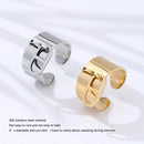 Cross-border French vintage pig nose ring stainless steel European and American fashion polished mirror design opening