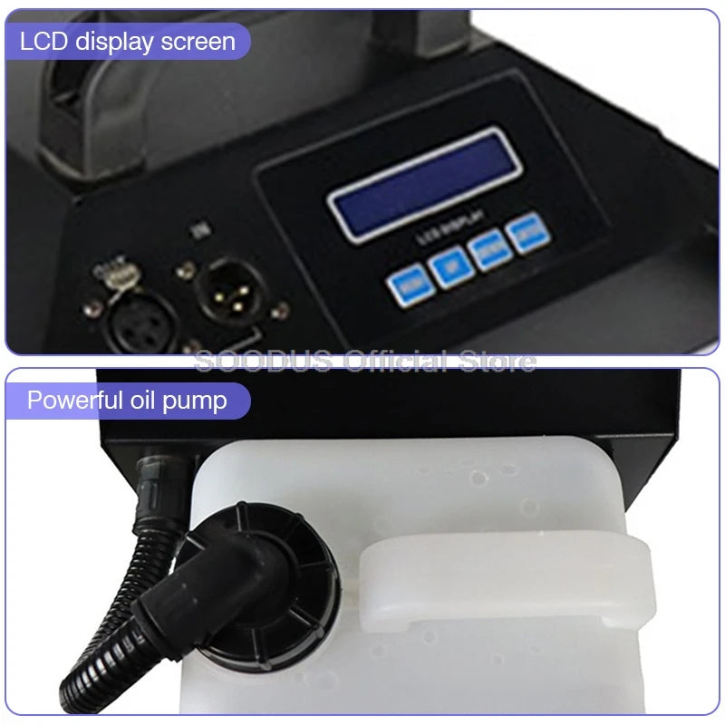 3000W High Intensity Smoke Machine With DMX Remote Control Fog Equipment Wide Coverage Smoke Effects For Stage Bar Themed Events