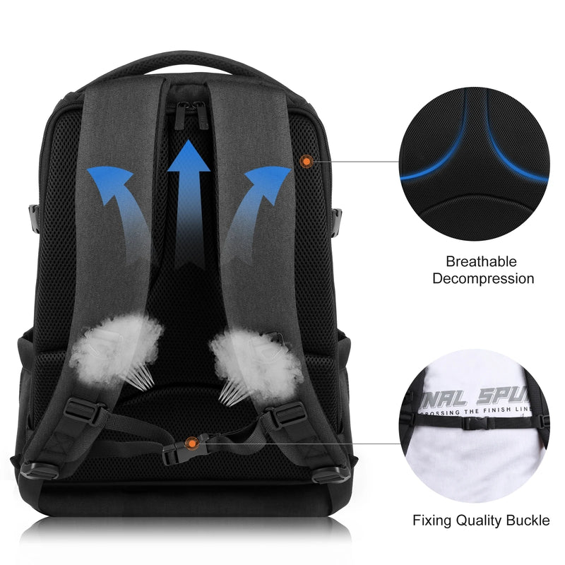 Outdoor Backpack with Double Shoulder Strap, Handheld PTZ Stabilizer, Digital Camera Case
