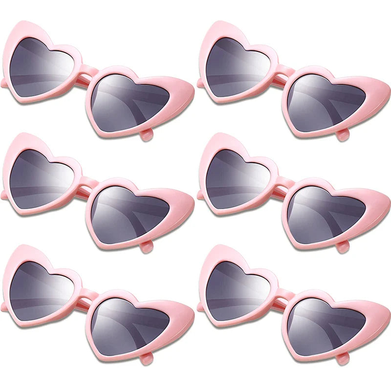 Heart-shaped sunglasses, gifts for wedding guests, bachelorette parties,