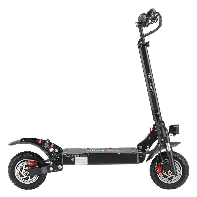 Halo Knight T104 65KM/H Electric Scooter 52V 1000W 21Ah Dual Drive Adult Motorized Scooter 10" Off-Road Kick Escooter