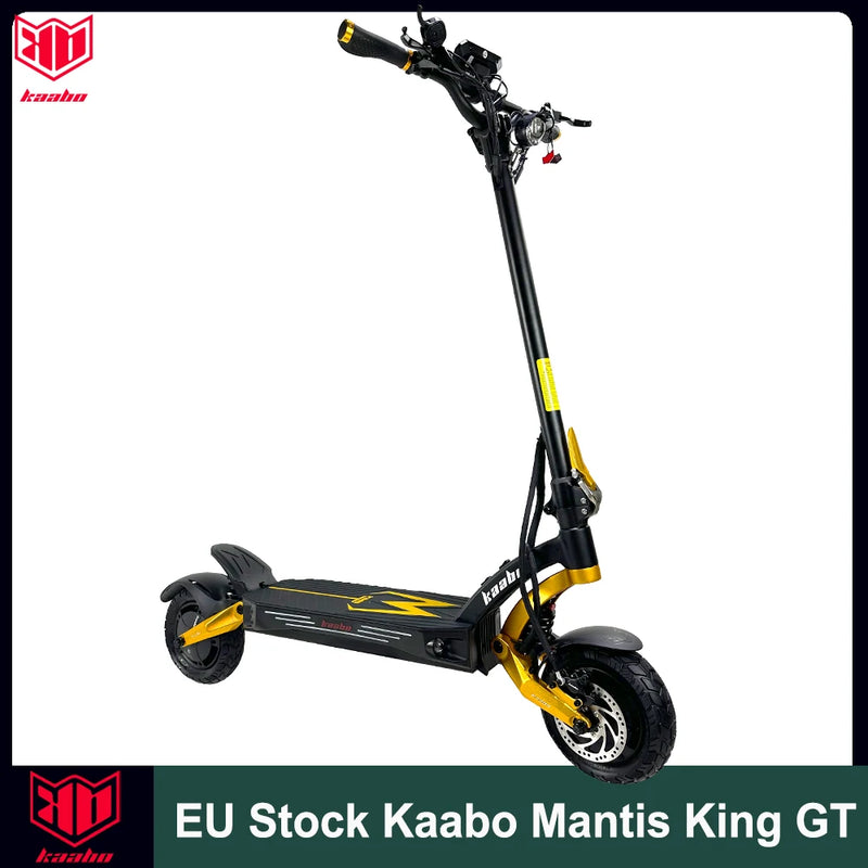 Kaabo Mantis King GT 60V 24Ah 1100W * 2 Motor 70 km/h Smart Central Display NFC Lock Adjustable Oil Spring Shock Hydraulic Brake