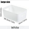 Desktop storage box cosmetics miscellaneous items snacks storage basket kitchen organizing box household drawer plastic storage