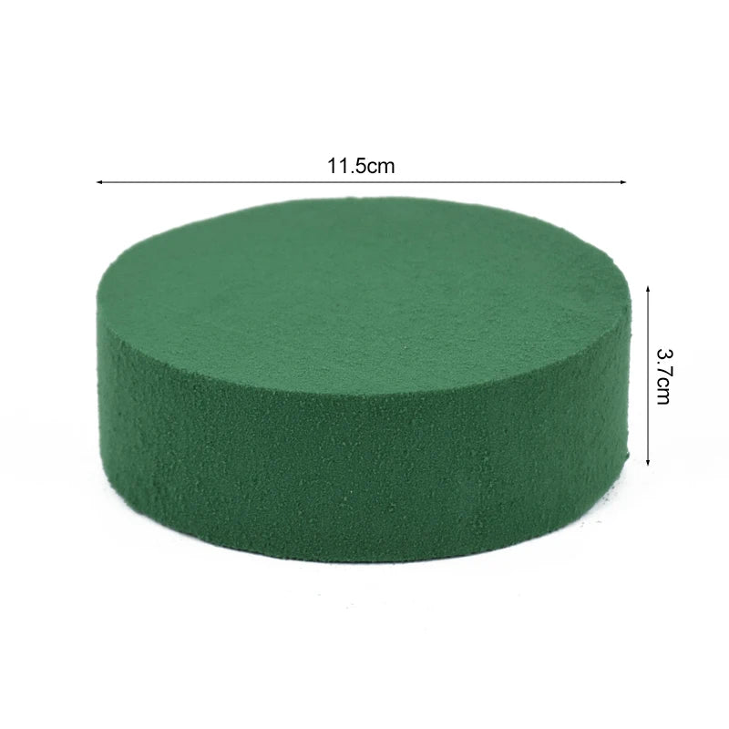 10Pcs 11.5cm Round Floral Foam Bricks for Wedding Party Table Arrangement Decoration Wet Foam Artificial Flower Mud Home Garden