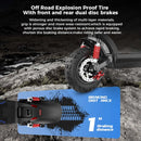 Electric Scooter 1000W 45km/h Powerful Kick Scooter 17.5Ah 11 inch Anti-skid Off-Road Tire Scooters 65km Max Range - iScooter iX6