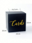 White card box set for voting game with foil design.