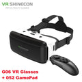 Virtual Reality VR Glasses IMAX Huge Screen 3D Glasses Google Cardboard Box VR Helmet for 4.5-6.53" Phone,Support Game Joysticks