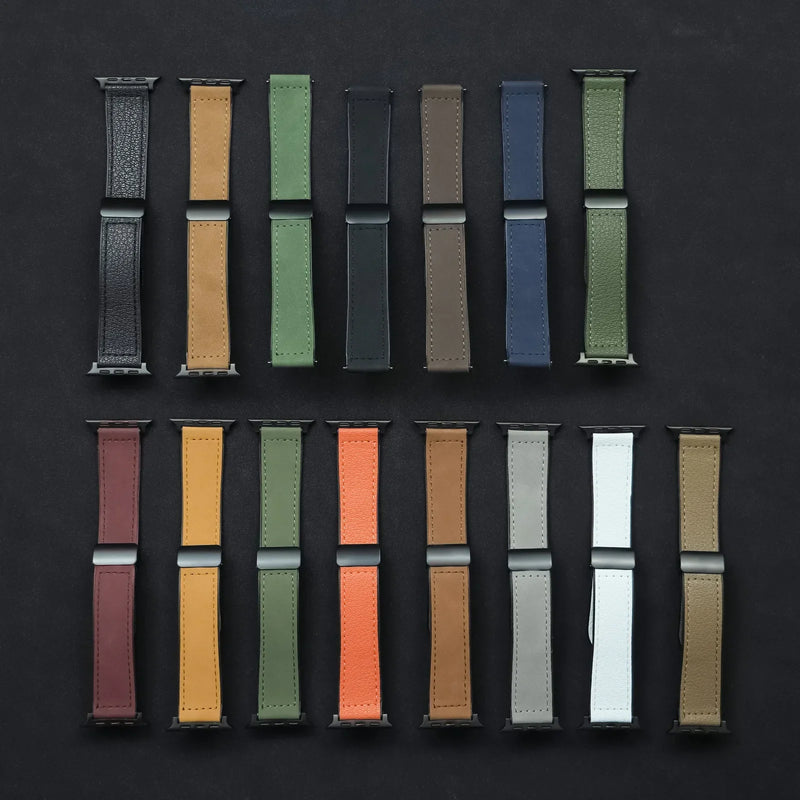 Silicone+Leather Strap For Apple Watch Band 49/44/42/45/38/40/41 Accessories Bracelet for iWatch Ultra Series 10 9 8 7 SE 6 5 4