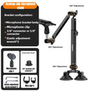 Mic Boom Arm Microphone Stand for Blue Yeti FIFINE AM8 K669B HyperX QuadCast SoloCast AT2020 Shure SM7B MV7 and Other Microphone