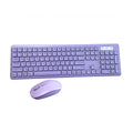 Wireless Keyboard and Mouse Combo RGB Backlit, Rechargeable Light Up Letters, Full-Size, Ergonomic, Sleep Mode, 2.4GHz - BUY ABROAD NOW