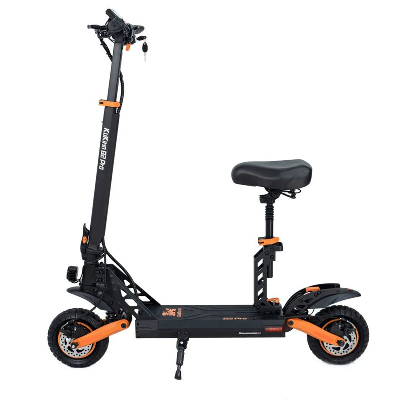 Electric Scooter 600W Brushless Motor 48V 15.6AH Battery 9-inch Rubber Vacuum Tires Detachable Seat -  Version KuKirin G2 Pro