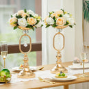 Artificial Flowers Plastic Rose Ball Silk Fake Flower Floral  Wedding Birthday Party Centerpiece Table Arrangements Decor. - 1pc