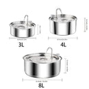 Stainless Steel Cat Water Fountain Automatic Cat Drinker Drinking Fountain For Cats Dogs Pet Water Dispenser Accessories