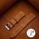 Quick Release Soft Suede Strap 14mm 16mm 18mm Wristband 20mm 22mm Brown Watch Bands Calfskin Bracelet Women&Men Accessories