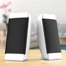 2 Pieces Wired Computer Speakers USB + AUX Mini PC Speaker for Laptop Desktop Phone 5W Audio Multimedia Loudspeaker