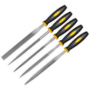 Alloy steel precision round and half round file set.