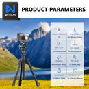 64 Inch Flexible Tripod for Camera Mobile Phone Travel Professional Camera Tripod Stand Metal 36mm Ball Head Quick Release Plate