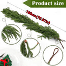 New Christmas Norfolk Pine Garland With Lights For Mantle Fireplace Decor Artificial Pine Branches Wreaths Table Home Decor 2025