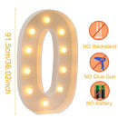 Giant LED Lighted Birthday Number Figure for Decoration