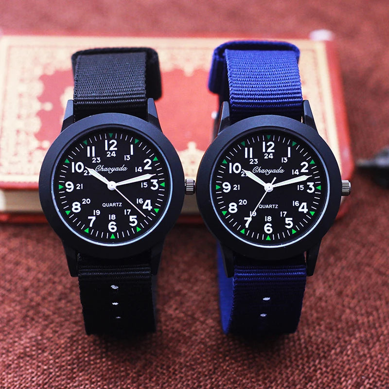 Famous brand chaoyada high quality fashion children boys girls students man canvas Breathable Sweat-proof 24hours watches. - 2025
